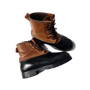 Eddie Bauer‎ Vintage Women's Duck Boots Brown/Black Women's Size 7M